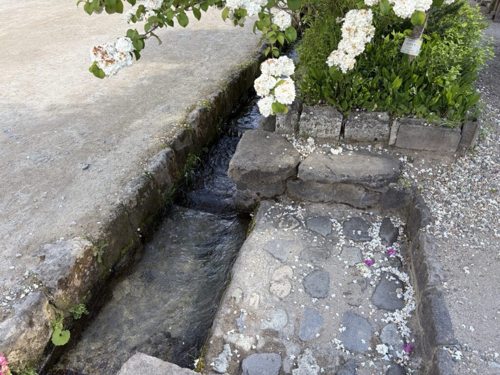 水路が景色を彩ります。